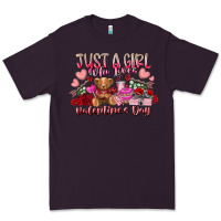 Plum just  girl who loves valentines day Premium Tee - RacoonDesign