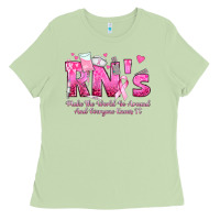 Matcha rn s make the world go around and everyone knows Ladies Tee - texasbilliewilder