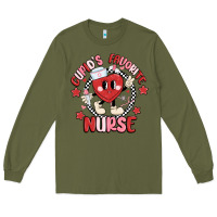 Army Green cupids favorite nurse Long Sleeve Tee - MaliasSmallBusiness