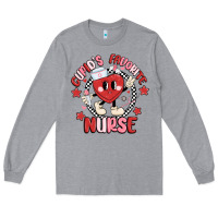 Heather Grey cupids favorite nurse Long Sleeve Tee - MaliasSmallBusiness