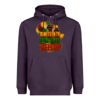 Plum juneteenth celebrate freedom Heavyweight Hoodie - NancyCooperArtShop