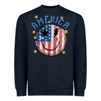 Navy America Heavyweight Sweatshirt - MaliasSmallBusiness