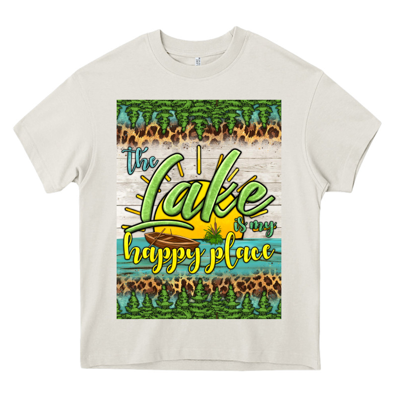 The Lake Is My Happy Place Air Freshener Heavy Core Tee by HRA Design Shop | Teevron