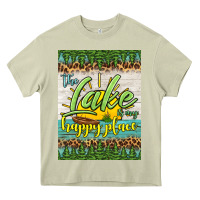 Mossy the lake is my happy place air freshener Heavy Core Tee - HRA Design Shop