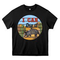 Black i can dig it armadillo Heavy Core Tee - BarkalooDesign