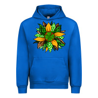 Cobalt St. Patrick's sunflower Urban Hoodie - OliviaCreatesArt