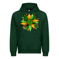 Forest Green St. Patrick's sunflower Urban Hoodie - OliviaCreatesArt