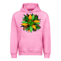 Fuchsia Pink St. Patrick's sunflower Urban Hoodie - OliviaCreatesArt
