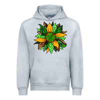 Heather Grey St. Patrick's sunflower Urban Hoodie - OliviaCreatesArt