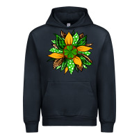 Navy St. Patrick's sunflower Urban Hoodie - OliviaCreatesArt