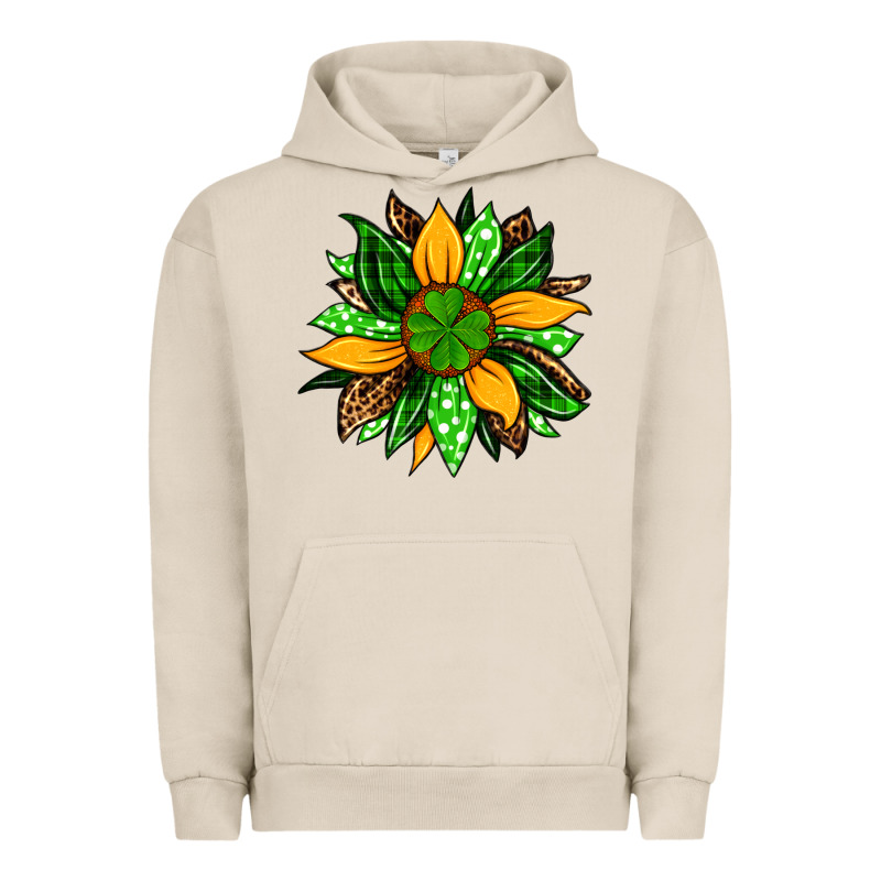 St. Patrick's Sunflower Urban Hoodie by OliviaCreatesArt | Teevron
