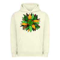 Pigment Pistachio St. Patrick's sunflower Urban Hoodie - OliviaCreatesArt