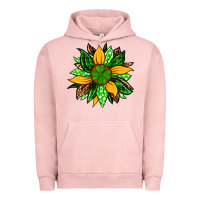 Pigment Salmon St. Patrick's sunflower Urban Hoodie - OliviaCreatesArt