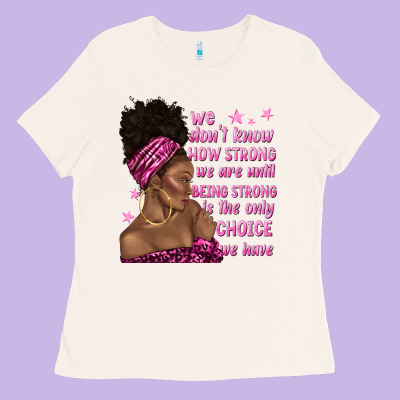 Afro Woman Cancer Ladies Tee Designed By Texasbilliewilder
