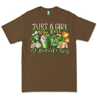 Cacao Just a Girl who Loves Saint Patrick's Day Premium Tee - RacoonDesign