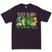 Plum Just a Girl who Loves Saint Patrick's Day Premium Tee - RacoonDesign