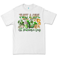 White Just a Girl who Loves Saint Patrick's Day Premium Tee - RacoonDesign