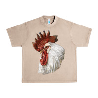 French Oak Leghorn Rooster Head Urban Heavy Tee - LillyAllenDesigns