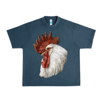 Midnight Navy Leghorn Rooster Head Urban Heavy Tee - LillyAllenDesigns