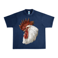 Navy Leghorn Rooster Head Urban Heavy Tee - LillyAllenDesigns