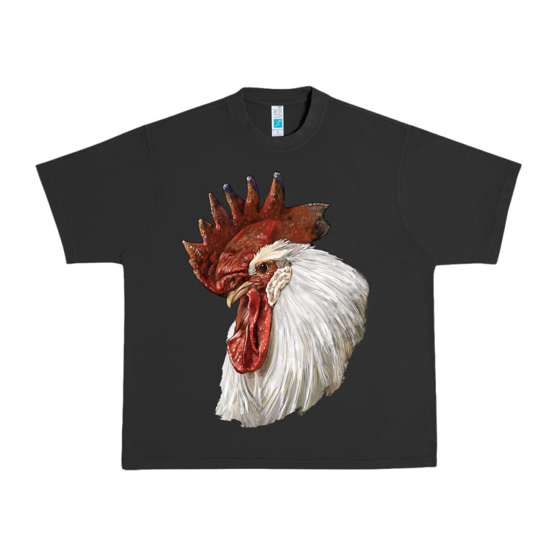 Leghorn Rooster Head Urban Heavy Tee by LillyAllenDesigns | Teevron