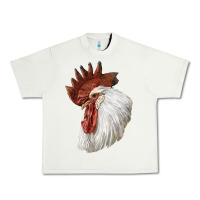 Pistachio Leghorn Rooster Head Urban Heavy Tee - LillyAllenDesigns