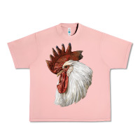 Salmon Leghorn Rooster Head Urban Heavy Tee - LillyAllenDesigns