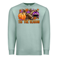 Seafoam Tis' the season Football purple helmet Premium Sweatshirt - NancyCooperArtShop