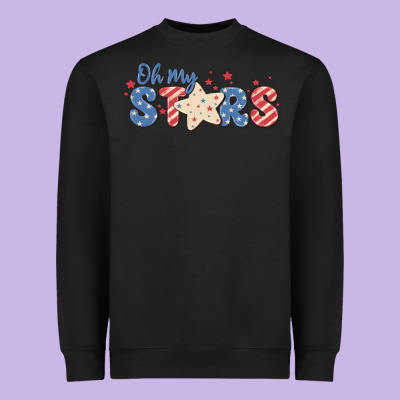 Oh My Stars Heavyweight Sweatshirt Designed By Maliassmallbusiness