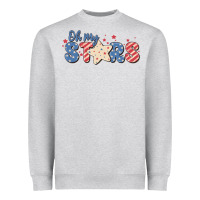 Heather Grey oh my stars Heavyweight Sweatshirt - MaliasSmallBusiness
