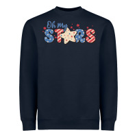 Navy oh my stars Heavyweight Sweatshirt - MaliasSmallBusiness
