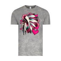 Cloud Rock indian headdress with hearts valentine's day Vintage Tee - Jasminsmagicworld