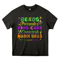 Asphalt beads parades king cake crawfish mardi gras Heavy Core Tee - FaDigitalArtStudio
