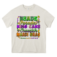 Cream beads parades king cake crawfish mardi gras Heavy Core Tee - FaDigitalArtStudio