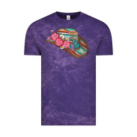 Cloud Purple cowboy hat Vintage Tee - AdoDesignShop