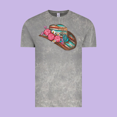 Cowboy Hat Vintage Tee Designed By Adodesignshop