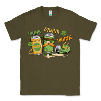 Army Green deink drank drunk st. patrick's day Classic Tee - MaliasSmallBusiness