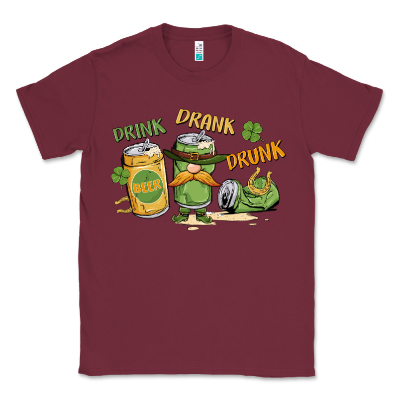 Deink Drank Drunk St. Patrick's Day Classic Tee by MaliasSmallBusiness | Teevron