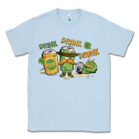 Dusty Blue deink drank drunk st. patrick's day Classic Tee - MaliasSmallBusiness