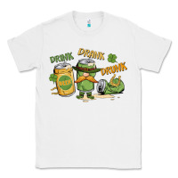 White deink drank drunk st. patrick's day Classic Tee - MaliasSmallBusiness