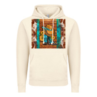 Vintage Artic cowboy boots turquoise aztec cowhide Vintage Hoodie - Artiststas