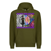 Army Green gothic girl horror family Premium Hoodie - TumblerDesignByShophia