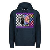 Navy gothic girl horror family Premium Hoodie - TumblerDesignByShophia