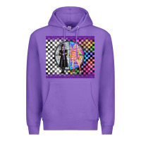 Purple gothic girl horror family Premium Hoodie - TumblerDesignByShophia