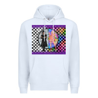 White gothic girl horror family Premium Hoodie - TumblerDesignByShophia