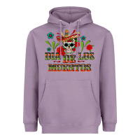 Lavender Dia De Los Muertos Heavyweight Hoodie - texasbilliewilder