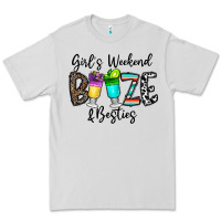 Dove Grey girl's weekend booze & besties Premium Tee - CowhideDigitalArt