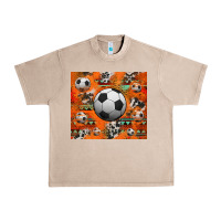 Soccer Aztec Glitter Tumbler Urban Heavy Tee | Teevron