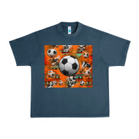 Midnight Navy soccer aztec glitter tumbler Urban Heavy Tee - Jasminsmagicworld