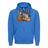 True Royal Hello Fall Merino Wool Sheep Zipper Hoodie - LillyAllenDesigns